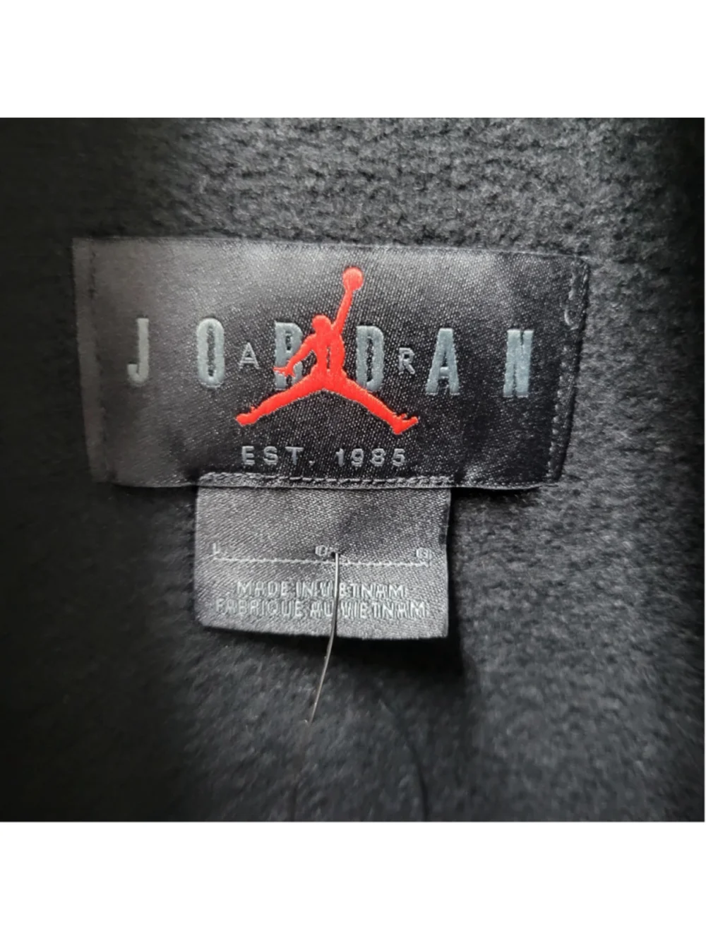 Nike Air Jordan Black Long-Sleeves Hoodie Dri-FIT Men Sweatshirt Size Large NWT